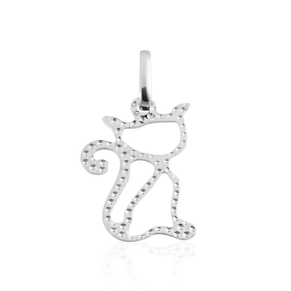 Pendentif Egee Chat Or Blanc - Pendentifs Famille | Marc Orian