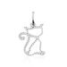 Pendentif Egee Chat Or Blanc - Pendentifs Famille | Marc Orian