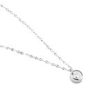 Collier Jaclyn Argent Blanc Oxyde De Zirconium - Colliers solitaires Femme | Marc Orian