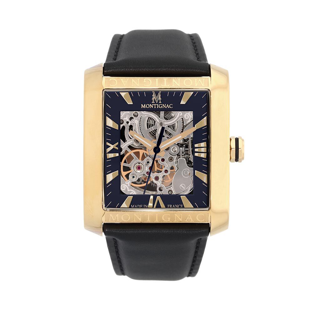 Montre Montignac Square Automatique Noir - Montres automatiques Homme | Marc Orian