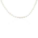 Collier Giustina Or Jaune Perle De Culture - Colliers avec pierres Femme | Marc Orian