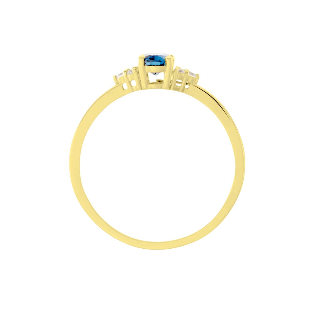 Bague Or Jaune Diapré Topaze Et Oxydes De Zirconium - Bagues pierres fines Femme | Marc Orian