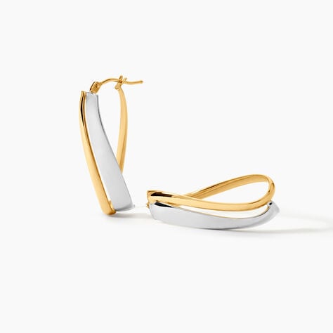 Cr&eacute;oles Ayliz Or Bicolore - Cr&eacute;oles Femme | Marc Orian