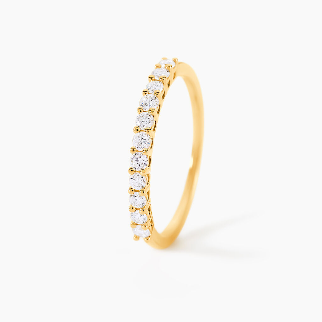 Alliance 1090 Or Jaune Diamant - Alliances avec pierres Femme | Marc Orian