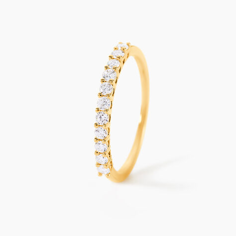 Alliance 1090 Or Jaune Diamant - Alliances avec pierres Femme | Marc Orian