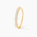 Alliance 1090 Or Jaune Diamant - Alliances avec pierres Femme | Marc Orian