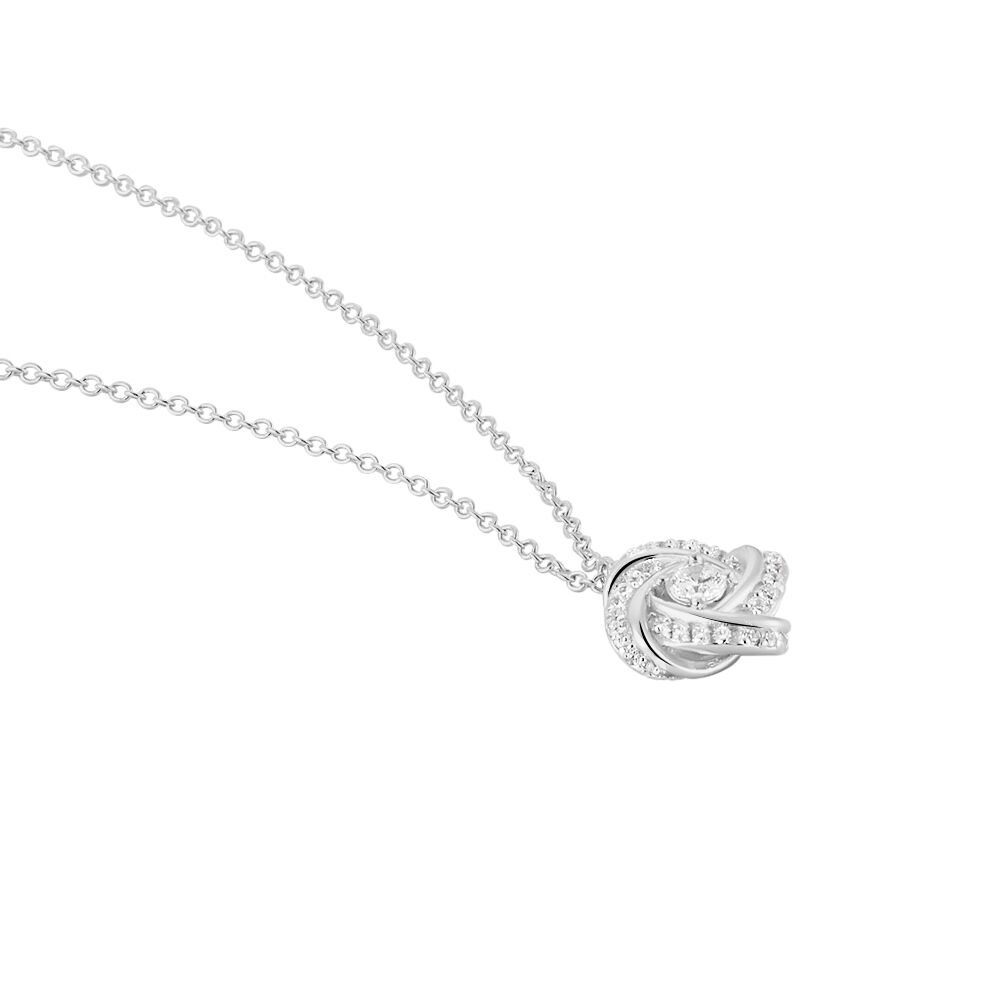 Collier Anasthase Argent Blanc Oxyde De Zirconium - Colliers avec pierres Femme | Marc Orian
