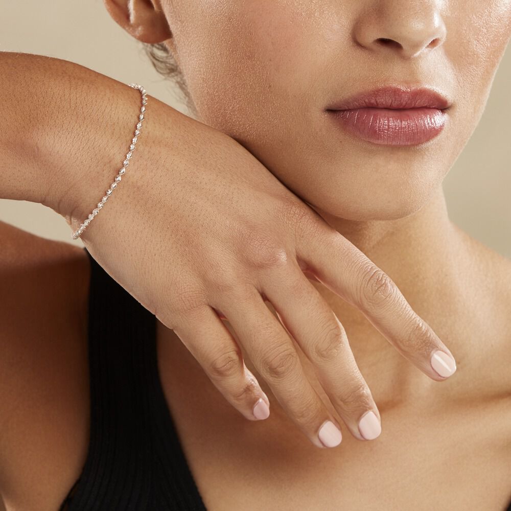Bracelet Abie Torsade Argent Bicolore - Bracelets mailles Femme | Marc Orian