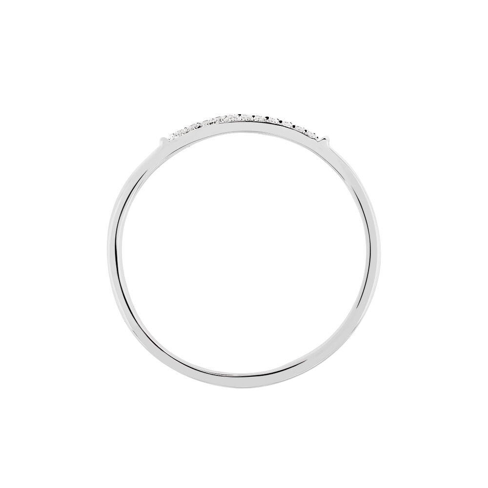 Alliance Amani Or Blanc Diamant - Bagues pierres précieuses Femme | Marc Orian