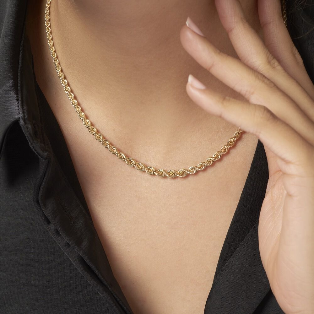 Collier Jerry Danilo Maille Corde Or Jaune - Chaines Femme | Marc Orian
