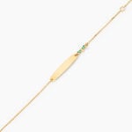 Bracelet Identit&eacute; Mellie Or Jaune - Gourmettes Enfant | Marc Orian