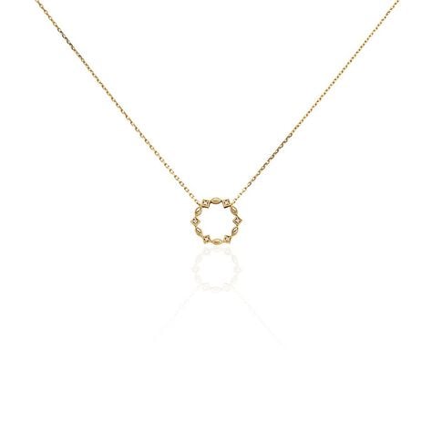 Collier éclat Perlé Plaqué Or Oxyde De Zirconium - Colliers avec pierres Femme | Marc Orian