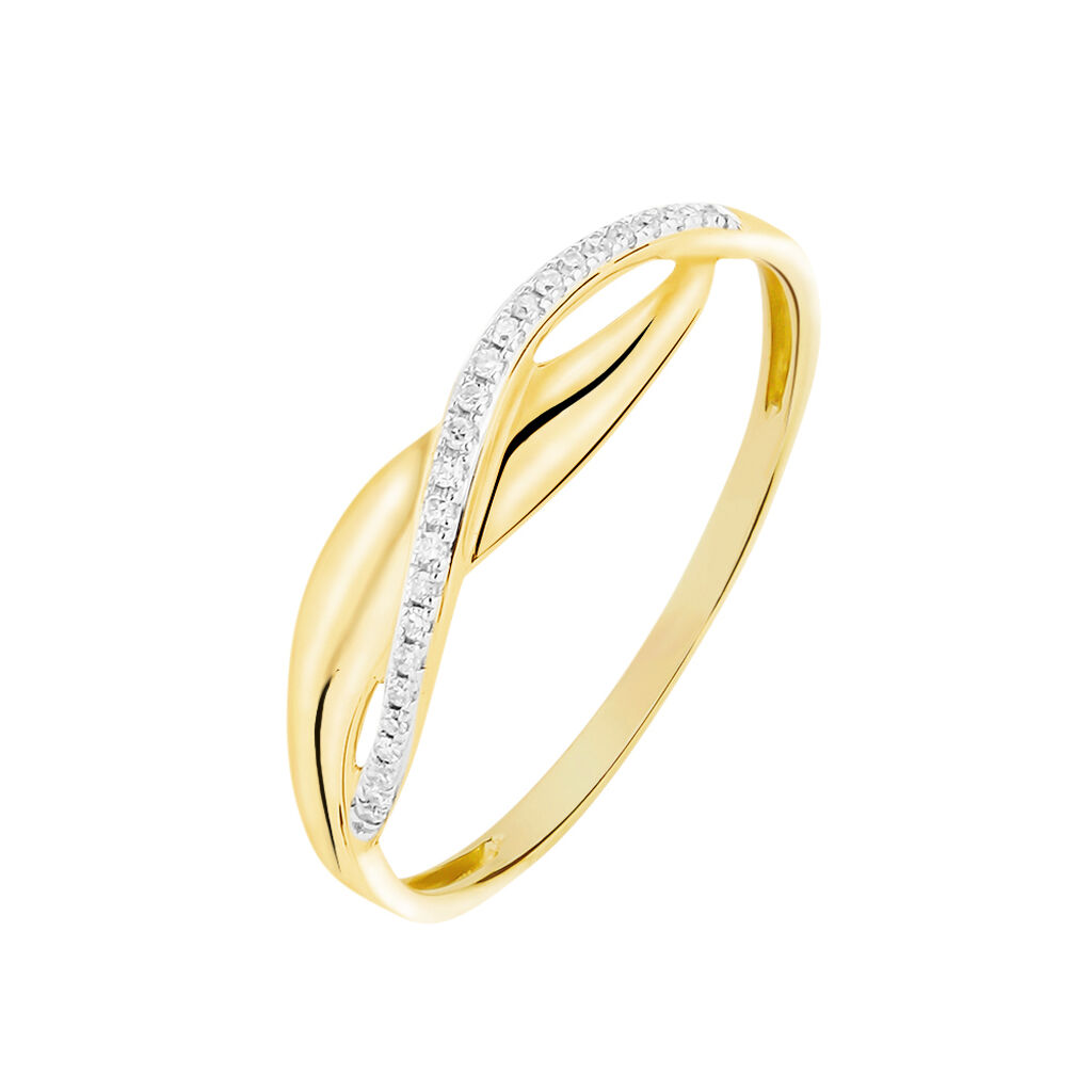 Bague Camelia Or Jaune Diamant - Bagues pierres précieuses Femme | Marc Orian