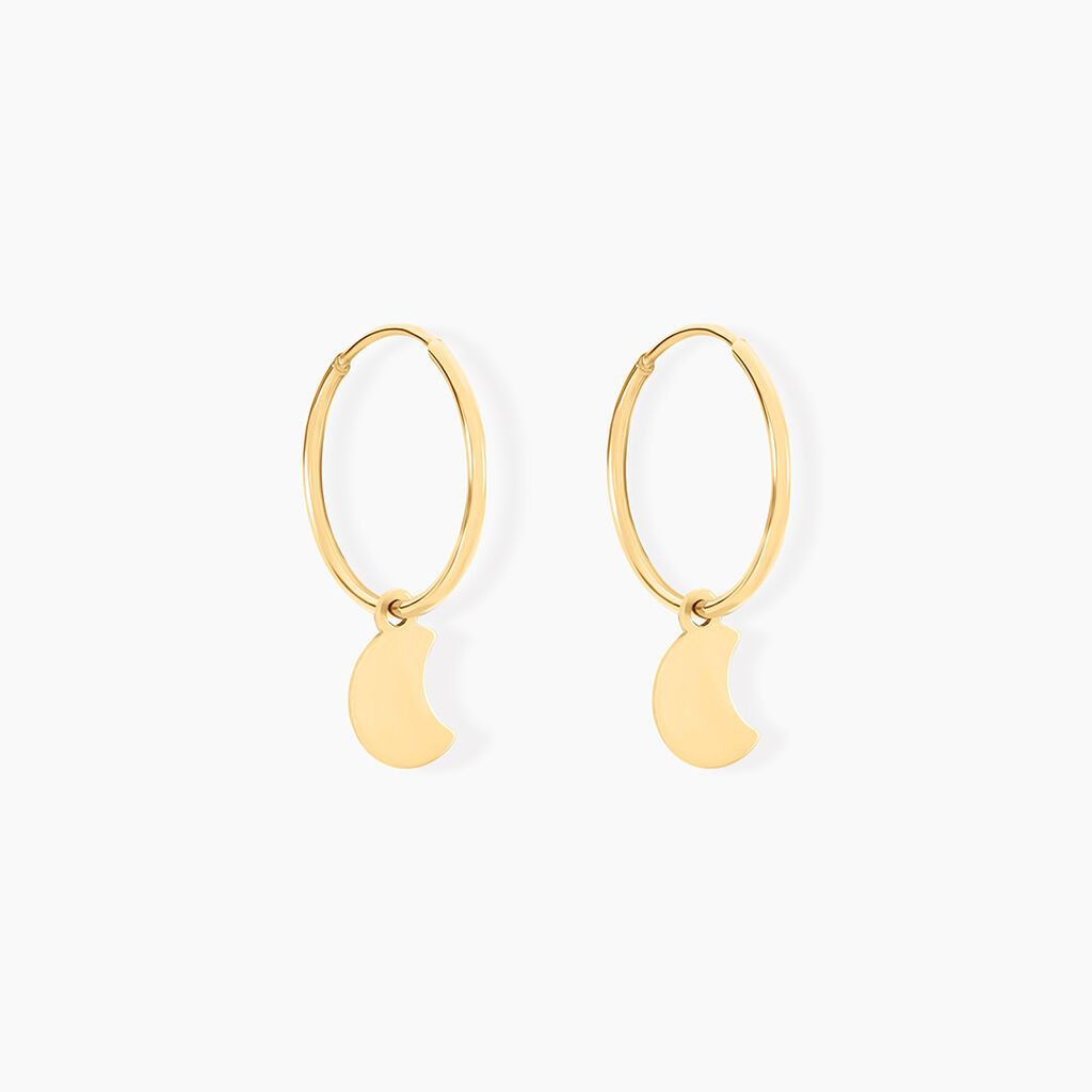 Cr&eacute;oles Belita Or Jaune - Boucles d'oreilles pampille Femme | Marc Orian