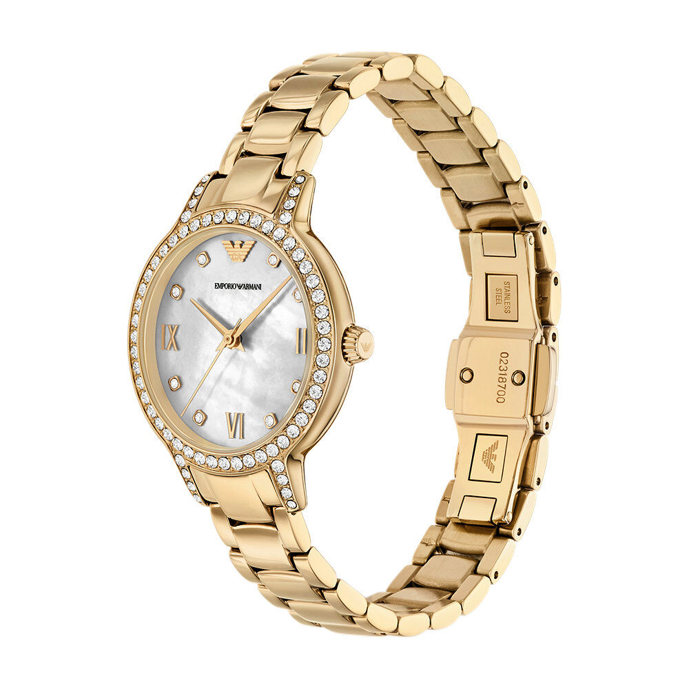 Montre Emporio Armani Nacre Blanche - Montres &eacute;tanches Femme | Marc Orian