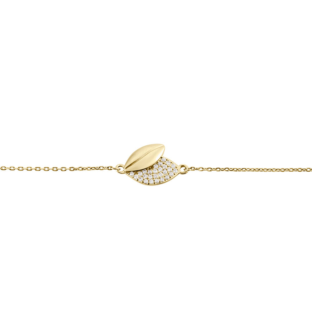 Bracelet Plaqué Or Jaune Simao Oxydes De Zirconium - Bracelets chaînes Femme | Marc Orian
