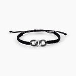 Bracelet Link Argent Blanc Oxyde De Zirconium Et C&eacute;ramique - Bracelets cordons Femme | Marc Orian