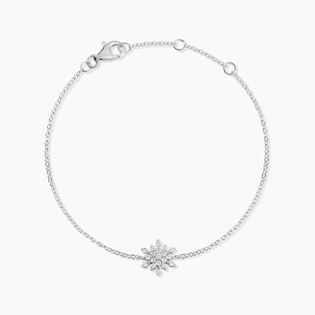 Bracelet Effie Argent Blanc Oxyde De Zirconium - Bracelets fantaisie Femme | Marc Orian