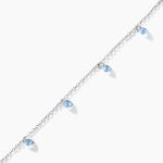 Bracelet Collie Argent Blanc Oxyde De Zirconium - Bracelets fantaisie Femme | Marc Orian