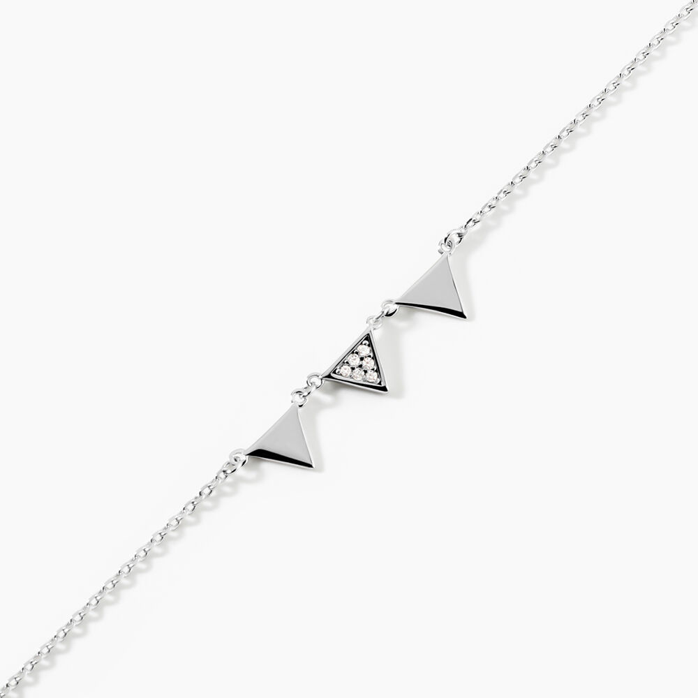 Bracelet Bartoumieu Argent Blanc Oxyde De Zirconium - Bracelets fantaisie Femme | Marc Orian