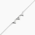 Bracelet Bartoumieu Argent Blanc Oxyde De Zirconium - Bracelets fantaisie Femme | Marc Orian