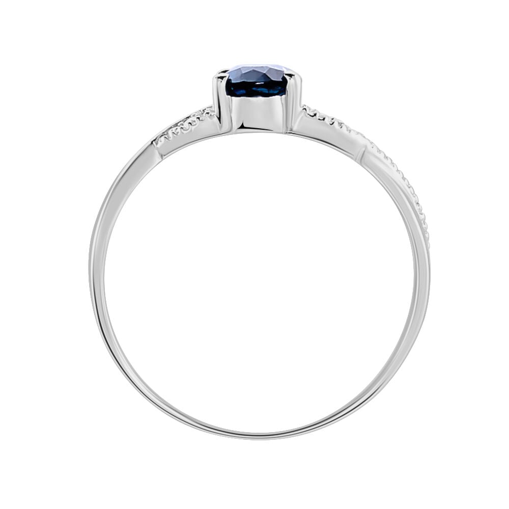 Bague Candice Or Blanc Topaze - Bagues pierres fines Femme | Marc Orian