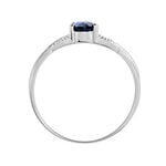 Bague Candice Or Blanc Topaze - Bagues pierres fines Femme | Marc Orian