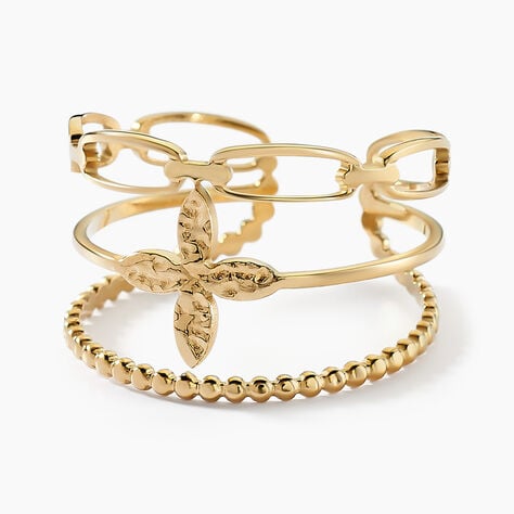 Bague Eva Acier Jaune - Bijoux fantaisie Femme | Marc Orian