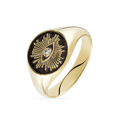 Chevalière Gabia Plaqué Or Jaune Oxyde De Zirconium - Chevalières Femme | Marc Orian