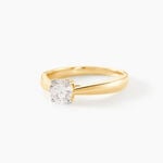 Bague Solitaire Vicoeuria Or Jaune Diamant Synth&eacute;tique - Parures de mariage Femme | Marc Orian