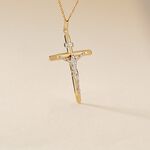 Pendentif Damian Croix Or Bicolore - Pendentifs Unisex | Marc Orian