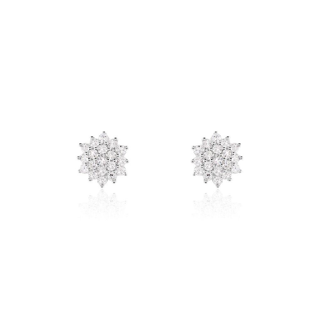 Boucles D'oreilles Puces Caliopee Or Jaune Diamant - Boucles d'oreilles pierres précieuses Femme | Marc Orian