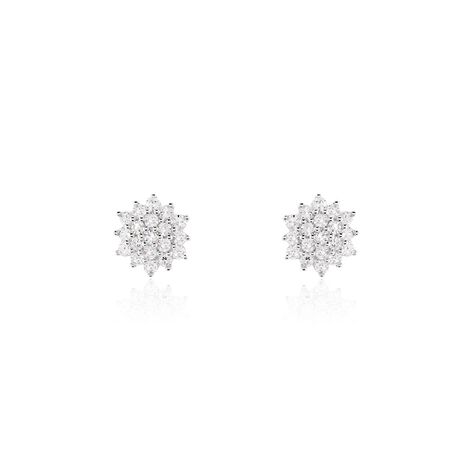 Boucles D'oreilles Puces Caliopee Or Jaune Diamant - Boucles d'oreilles pierres précieuses Femme | Marc Orian