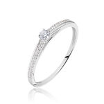 Bague Solitaire Alexandra Or Blanc Diamant - Solitaires Femme | Marc Orian