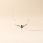 Collier Or Rose Gaelle Topaze Oxydes De Zirconium - Colliers avec pierres Femme | Marc Orian