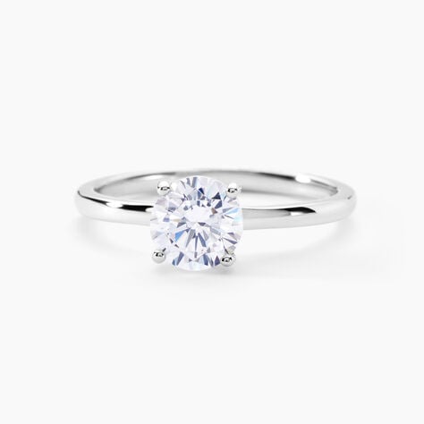 Bague Solitaire Stella Argent Blanc Oxyde De Zirconium - Bijoux fantaisie Femme | Marc Orian