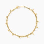 Cha&icirc;ne De Cheville Athena Acier Jaune - Chaines de cheville Femme | Marc Orian