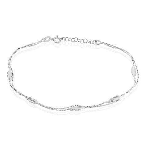 Chaîne De Cheville Hannen Argent Blanc - Chaines de cheville Femme | Marc Orian