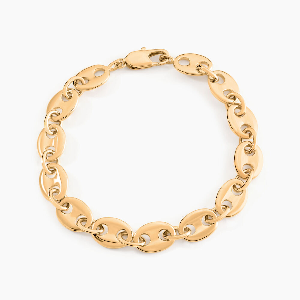 Bracelet William Plaqu&eacute; Or Jaune - Bracelets mailles Homme | Marc Orian