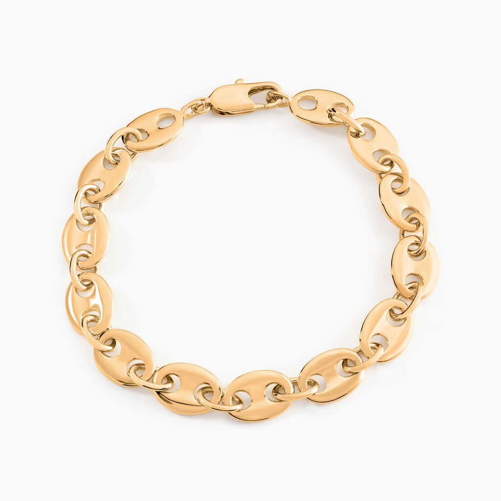 Bracelet William Plaqu&eacute; Or Jaune - Bracelets mailles Homme | Marc Orian