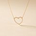 Collier Coeur Droit Or Jaune Oxyde De Zirconium - Colliers avec pierres Femme | Marc Orian
