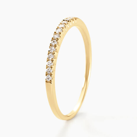 Alliance Pristina Or Jaune Diamant - Alliances avec pierres Femme | Marc Orian