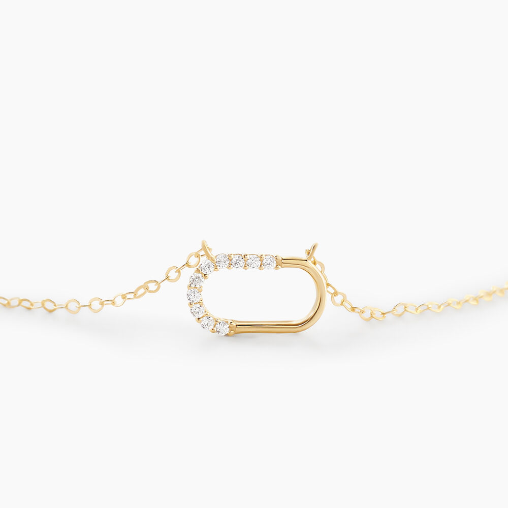 Collier Minimalist Chic Or Jaune Oxyde De Zirconium - Colliers avec pierres Femme | Marc Orian