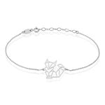 Bracelet Origami Argent Blanc - Bracelets fantaisie Femme | Marc Orian