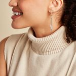 Boucles D'oreilles Pendantes Violka Argent Blanc - Pendantes Femme | Marc Orian