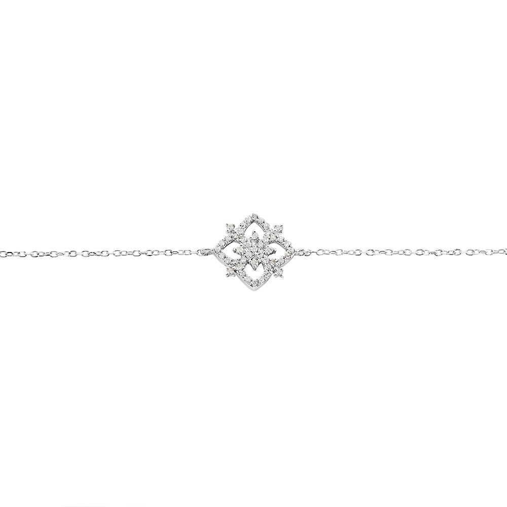 Bracelet Vasya Or Blanc Diamant - Bracelets cha&icirc;nes Femme | Marc Orian