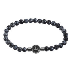Bracelet Yannice Acier Blanc Pierre De Synthese - Bracelets Homme | Marc Orian