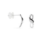 Boucles D'oreilles Puces Aline Or Blanc Diamant - Puces Femme | Marc Orian