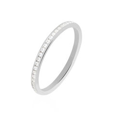 Alliance Laurie Tour Complet Or Blanc Diamant - Alliances Femme | Marc Orian