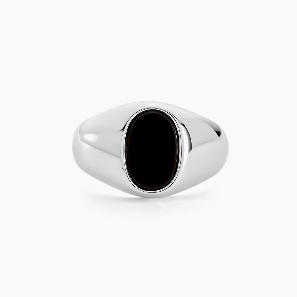 Chevali&egrave;re Amaurie Argent Blanc Onyx - Bijoux fantaisie Homme | Marc Orian